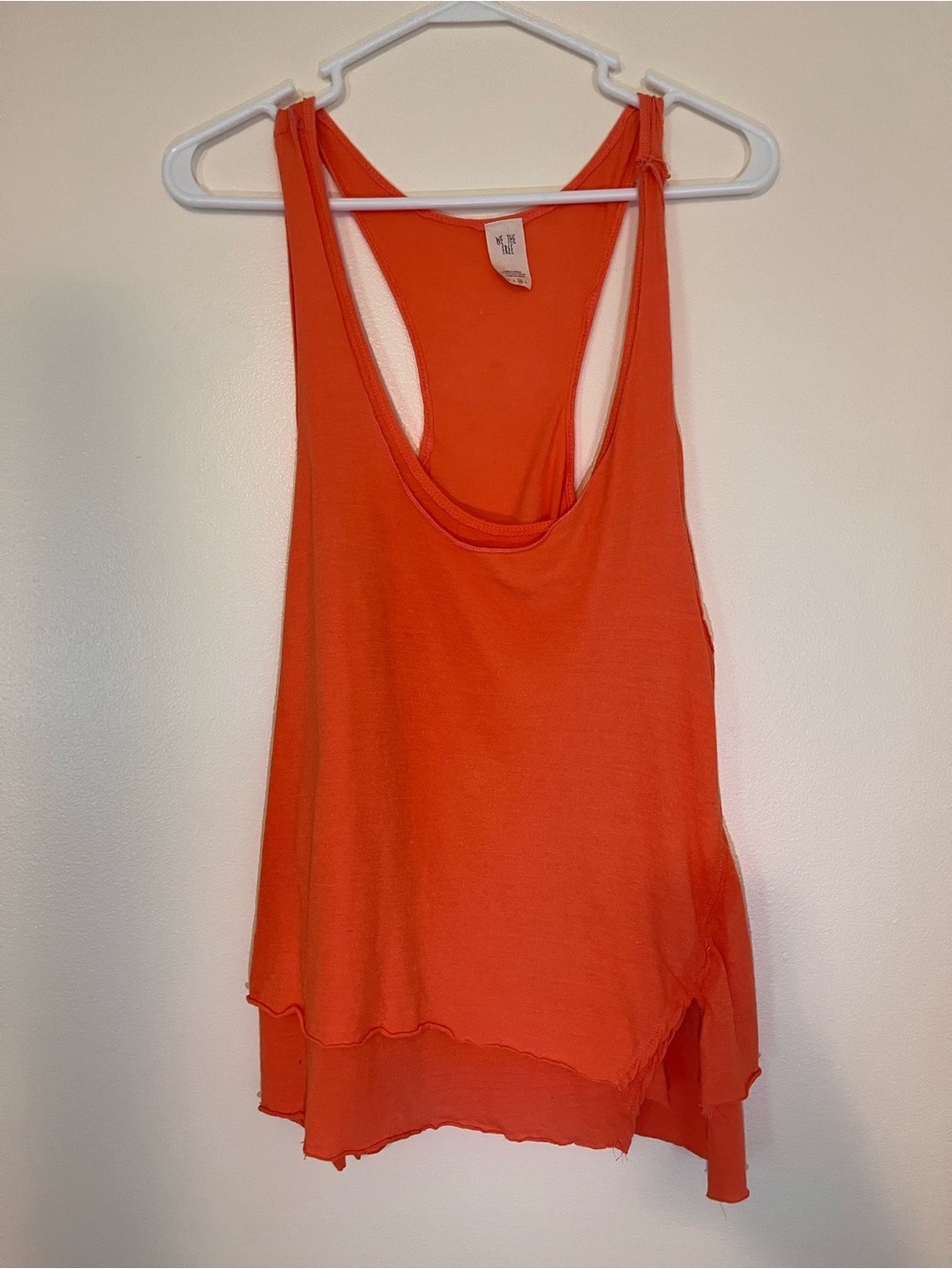 Free People Layered Racerback Tank Top in Orange